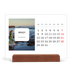 Calendário de mesa com suporte em madeira - horizontal  — A história completa [Março]
