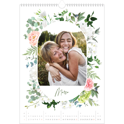 Calendário A3 — Flores tradicionais [Março]