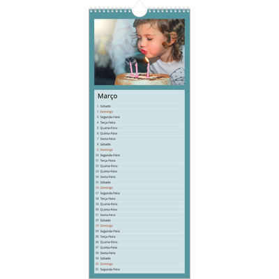Calendário fino  — Colorir o meu mundo [Março]