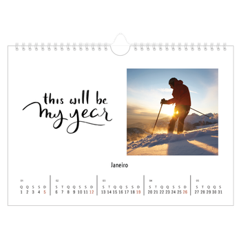 Calendário de Fotografias A4 Paisagem — Citações