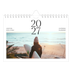 Calendário A5 horizontal — Pôr do sol surfista [capa]