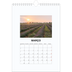 Calendário fotográfico A4 — Fotografia simples [Março]