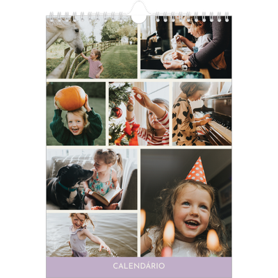 Calendário fotográfico A4 — Capítulos pastel [capa]