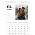 Calendário fotográfico A4 — Serif e momentos [Fevereiro]