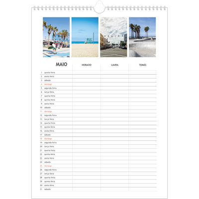 Agenda familiar A3 — Planeador simples - Familia de 3 [capa]