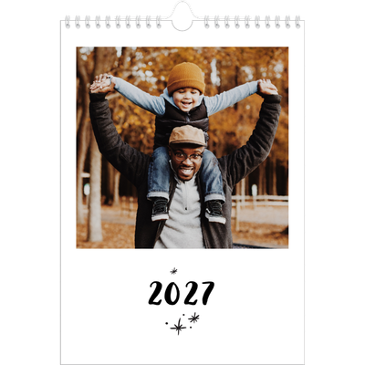 Calendário fotográfico A4 — Escrito à mão [capa]