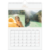 Calendário fotográfico A4 — Faixa de script dourada [capa]
