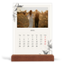 Calendário de mesa com suporte em madeira - vertical  — Tinta e hera [Abril]