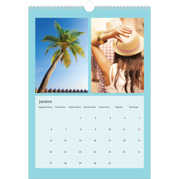 Calendário fotográfico A3 — Brilhante e arrojado