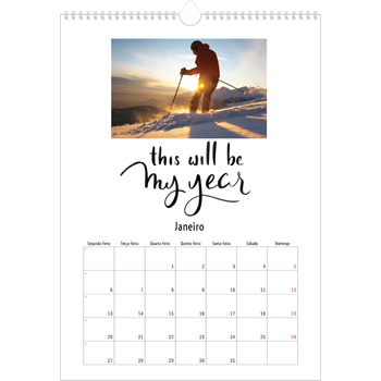 Calendário fotográfico A3 — Citações