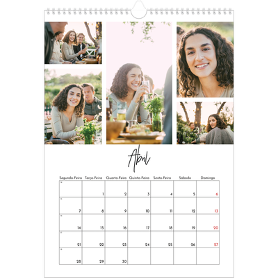 Calendário A3 — Arranjos fotográficos [Abril]