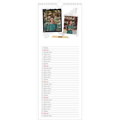 Calendário fino  — Estilo de álbum de recortes [Maio]