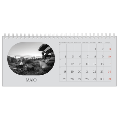 Calendários de mesa — A estrada aberta [capa]