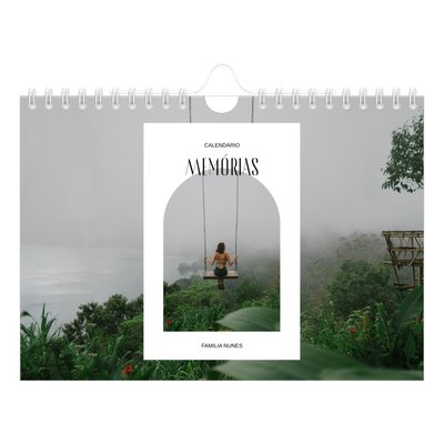 Calendário A5 horizontal — O arco aberto [capa]