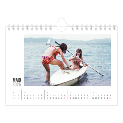 Calendário A5 horizontal — Texto abreviado [capa]