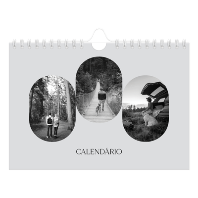 Calendário A5 horizontal — A estrada aberta [capa]