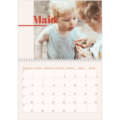 Calendário A4 duplo — Nostalgia dos anos 90 [capa]