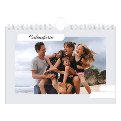 Calendário A5 horizontal — Tons mudos [capa]