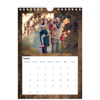 Calendário A5 — Madeira