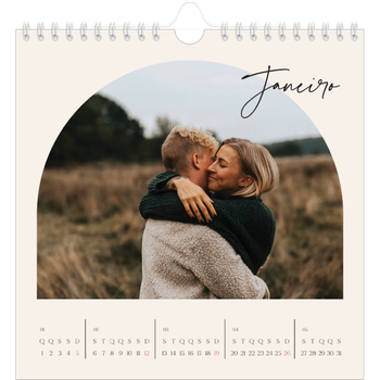 Calendário fotográfico quadrado — Arco das recordações