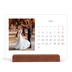 Calendário de mesa com suporte em madeira - horizontal  — Clássico cobalto [capa]