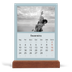 Calendário de mesa com suporte em madeira - vertical  — Neo Scandi [Fevereiro]