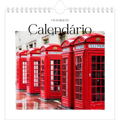 Calendário quadrado — O meu diário de viagem [capa]