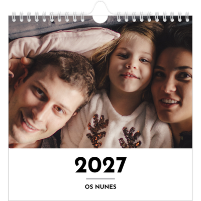 Calendário quadrado — Destaque da letra [capa]
