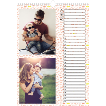 Calendário fotográfico A3 — Papel de parede