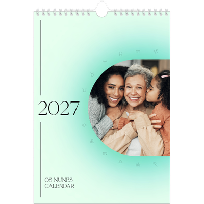 Calendário A3 — Degradê de astrologia [capa]