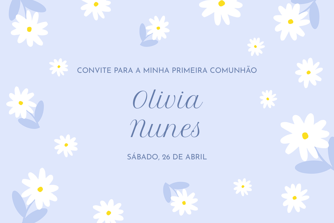 Convites — Chuva de margaridas