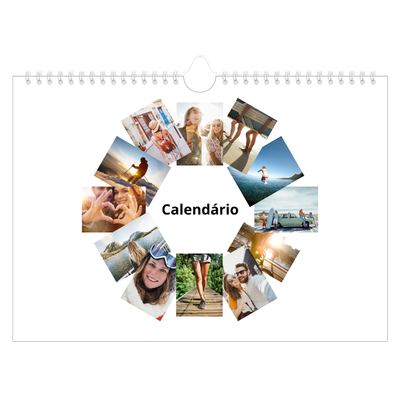 Calendário A4 horizontal — Moldura [capa]