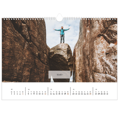 Calendário A3 Horizontal — Calendário clássico [capa]