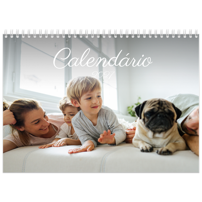 Calendário A4 duplo — Mês escrito à mão [capa]