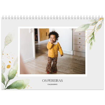 Calendário A4 duplo — Salpicos florais [capa]