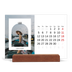 Calendário de mesa com suporte em madeira - horizontal  — O arco aberto [Abril]