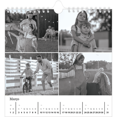 Calendário quadrado — Foco [Março]