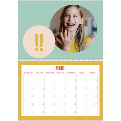 Calendário A4 duplo — Brilhante e bonito [capa]