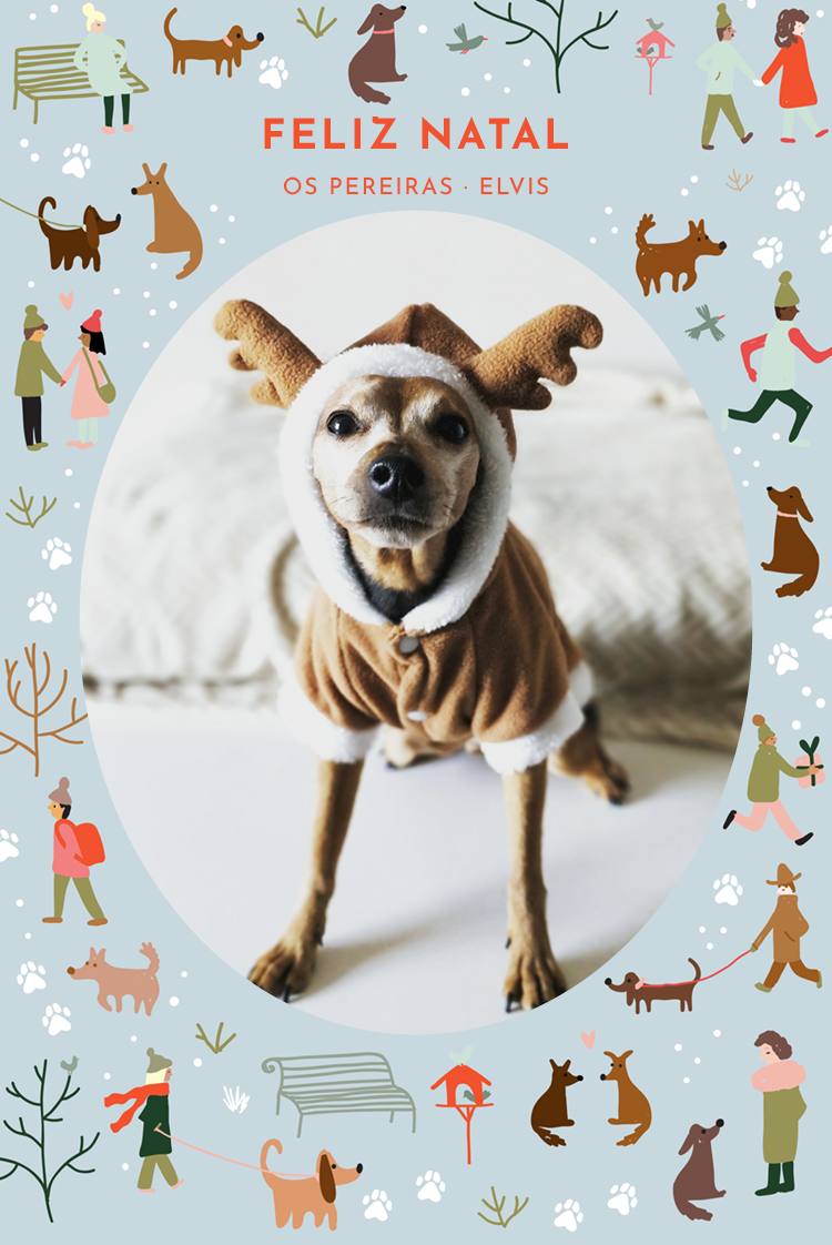 Cartões — Natal do cãozinho