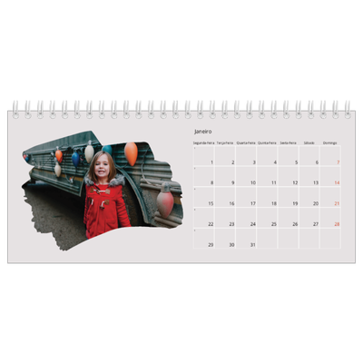 Calendários de mesa — Fotografias com pincel [Janeiro]