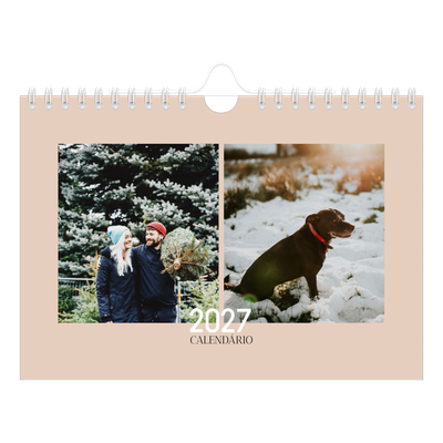 Calendário A5 horizontal — Texto sobreposto [capa]
