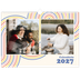 Calendário A3 Horizontal — Linhas retro [capa]