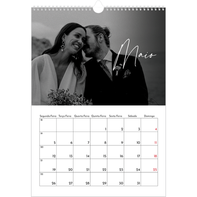 Calendário A3 — Escrita elegante [capa]