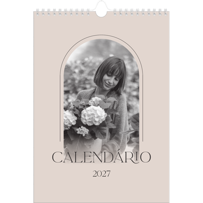 Calendário fotográfico A4 — Botânica simples [capa]