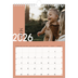 Calendário fotográfico A4 — Texto sobreposto [capa]