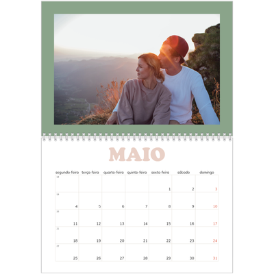 Calendário A4 duplo — Molduras retro [capa]