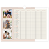 Calendário de família horizontal A3 — Molduras em tons de terra Planner - Família de 5 [Março]