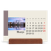 Calendário de mesa com suporte em madeira - horizontal  — Vistas do mundo [Março]
