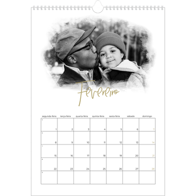 Calendário A3 — Efeitos fotográficos [Fevereiro]