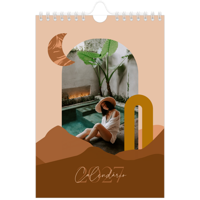 Calendário A5 — Montanhas neutras [capa]